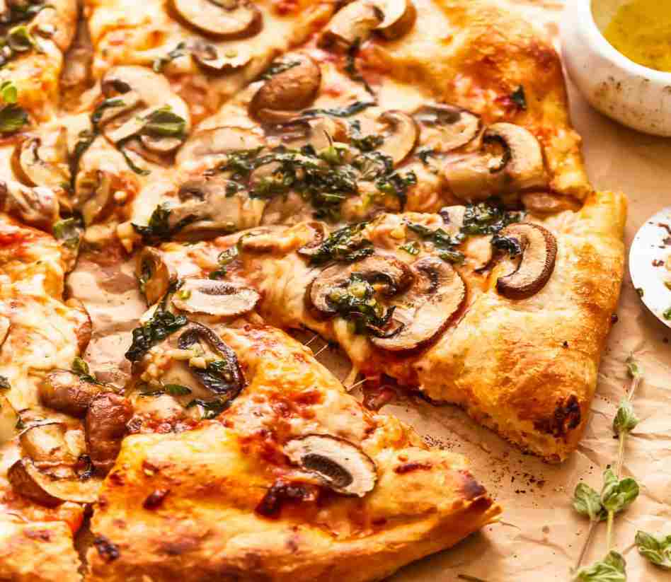 Mushroom riot Pizza